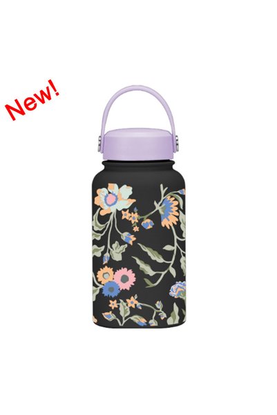 Generic Wide Mouth Vacuum Insulated Water Bottle 650ml Printed for Kids Stude...