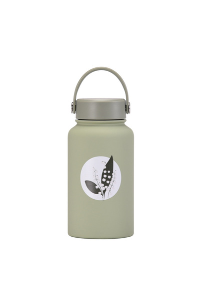 Generic Wide Mouth Vacuum Insulated Water Bottle 650ml Printed for Kids Stude...