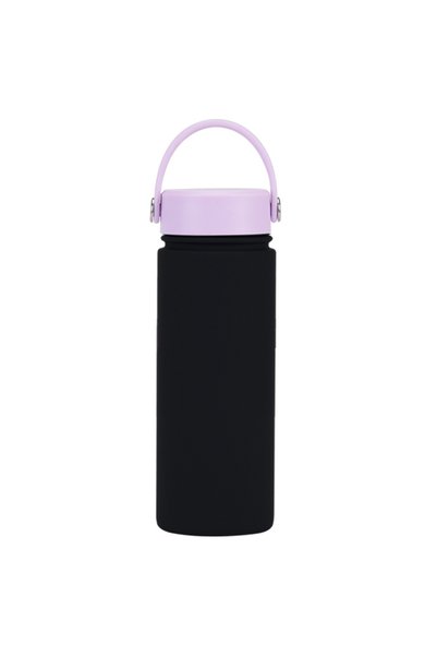 Generic Stainless Steel Wide Mouth Insulated Sports Water Bottle 550ml Handle...