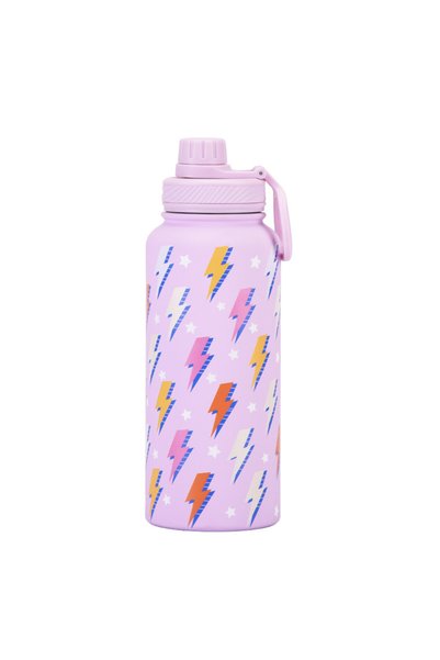 Generic Wide Mouth Vacuum Insulated Water Bottle 1L with Handle Printed for O...