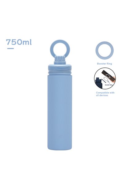 Generic Stainless Steel Wide Mouth Insulated Sports Bottle 750ml Magnetic Han...