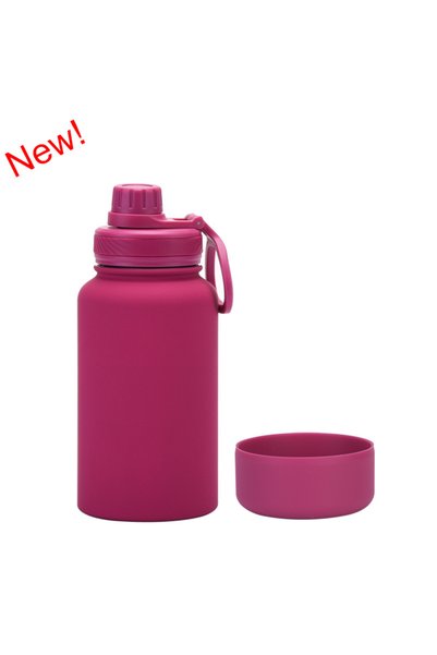 Generic Stainless Steel Insulated Sports Bottle 650ml Wide Mouth Non Slip Out...