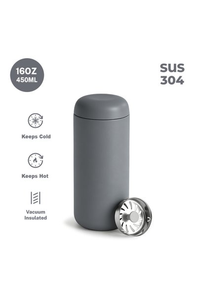 Generic 304 Stainless Steel Insulated Tumbler 450ml Double Wall Vacuum Travel...