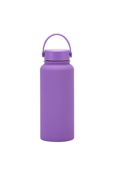 Generic Stainless Steel Sports Water Bottle 1L Wide Mouth Outdoor Insulated