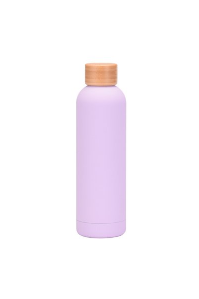 Generic 304 Stainless Steel Insulated Bottle 750ml Bamboo Lid Small Mouth Out...