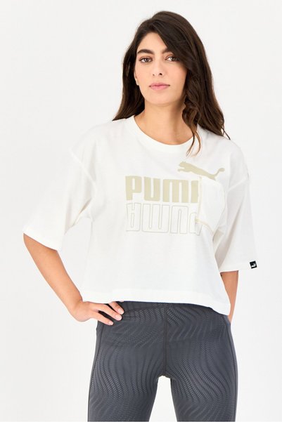 Puma Women Sportswear Fit Short Sleeves Outdoor T-Shirt, Off White