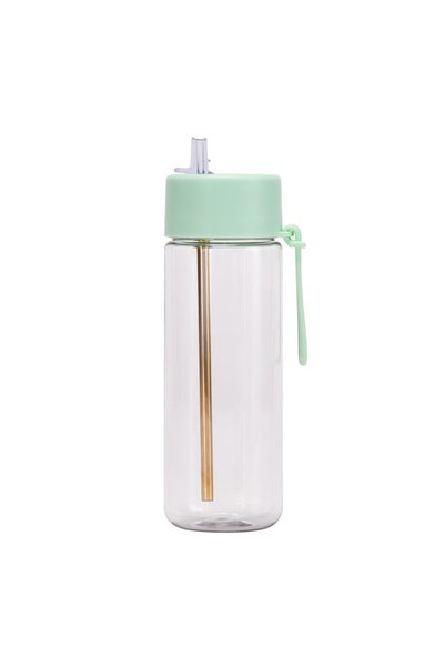 Generic Tritan Straw Cup 740ml Wide Mouth Silicone Handle Outdoor Travel