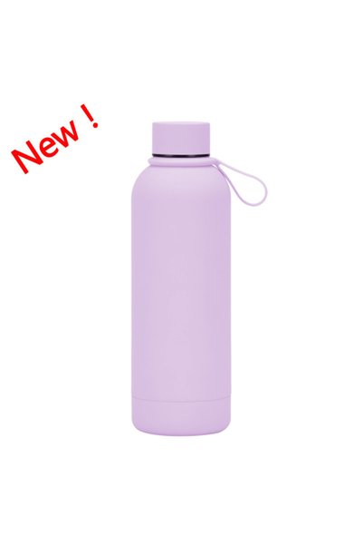 Generic Stainless Steel Insulated Water Bottle 500ml Small Mouth Handle Outdo...