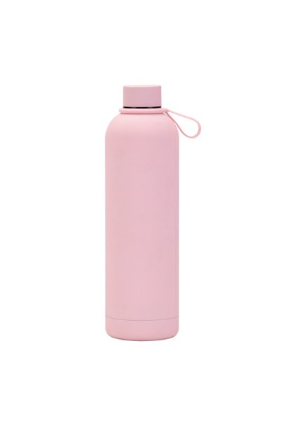 Generic Stainless Steel Insulated Bottle 1L Small Mouth Handle Outdoor Sports