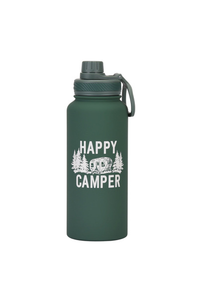 Generic Wide Mouth Vacuum Insulated Water Bottle 1L with Handle Printed for O...