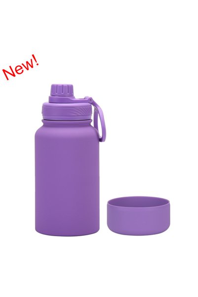 Generic Stainless Steel Insulated Sports Bottle 650ml Wide Mouth Non Slip Out...