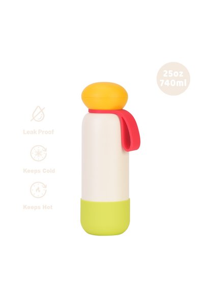 Generic Stainless Steel Insulated Sports Water Bottle 740ml Handle Outdoor Tr...