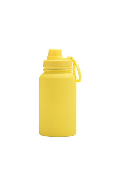 Generic Stainless Steel Vacuum Insulated Sports Bottle 650ml Handle Outdoor