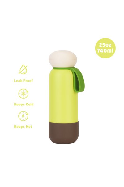 Generic Stainless Steel Insulated Sports Water Bottle 740ml Handle Outdoor Tr...