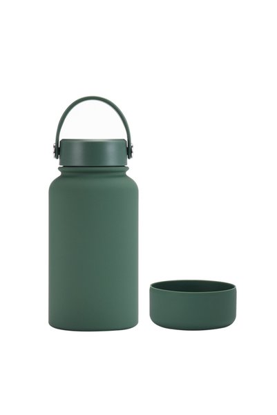 Generic Stainless Steel Insulated Sports Bottle 650ml Wide Mouth Non Slip Out...