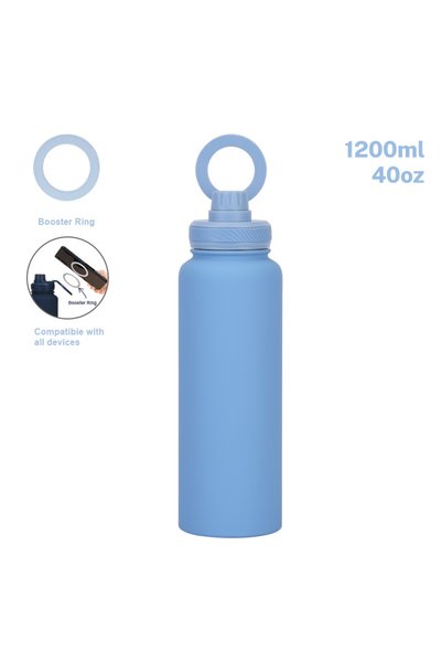 Generic Stainless Steel Wide Mouth Insulated Sports Bottle 1200ml Magnetic Ou...