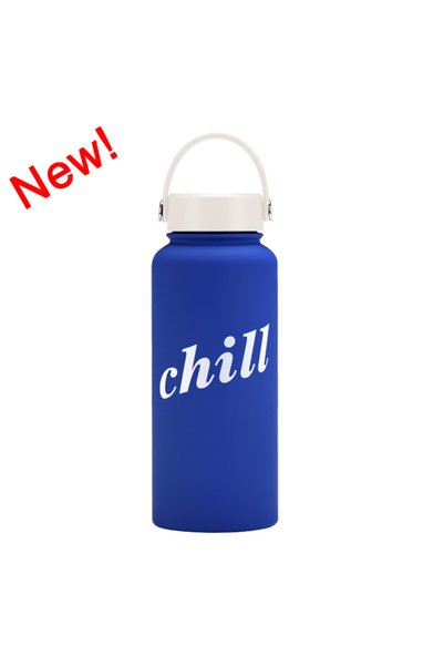 Generic Wide Mouth Vacuum Insulated Water Bottle 1L with Handle Printed for O...