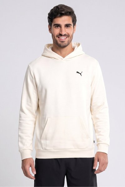Puma Men Sportswear Fit Long Sleeve Outdoor Hoodie, Cream
