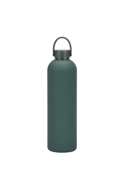 Generic Double Wall Stainless Steel Insulated Bottle 1000ml Handle Small Mout...