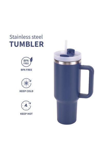 Generic Stainless Steel Vacuum Insulated Tumbler 40oz with Handle Car Cup for...