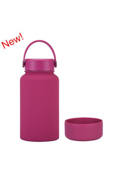 Generic Stainless Steel Insulated Sports Bottle 650ml Wide Mouth Non Slip Out...