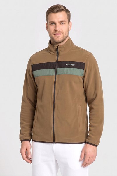 Reebok Men Sportswear Fit Long Sleeve Outdoor Jacket, Dark Khaki