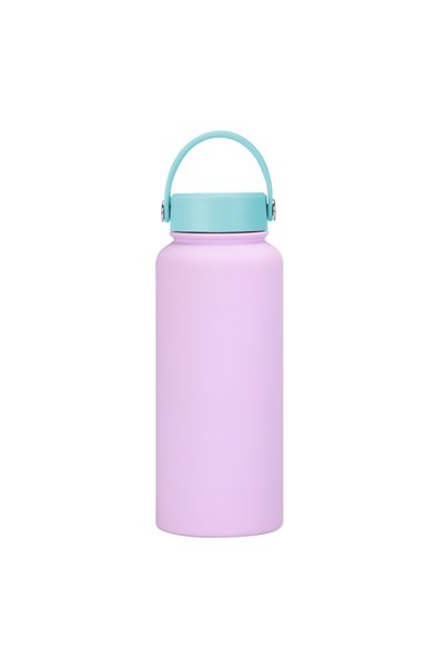 Generic Stainless Steel Wide Mouth Insulated Sports Water Bottle 1L Outdoor S...