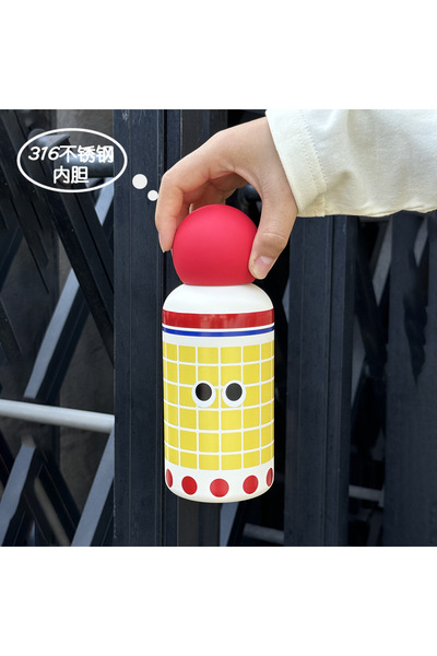 Generic زجاجة مياه معزولة مصنوعة من الفولاذ المقاوم للصدأ 316، سعة 350 مل، من...