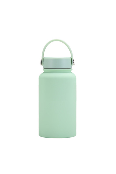 Generic Stainless Steel Vacuum Insulated Sports Bottle 650ml Handle Outdoor