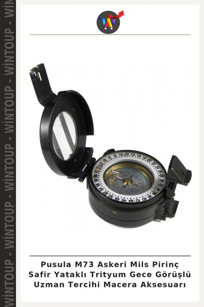 Wintoup Pusula M73 Military Mils Brass Sapphire-Bearing Tritium Night-Vision ...