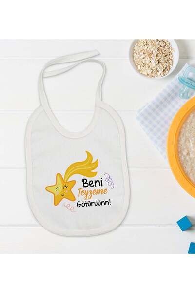 Bk Gift BK Kids "Take Me to My Aunt" Printed Baby Bib - Model 1