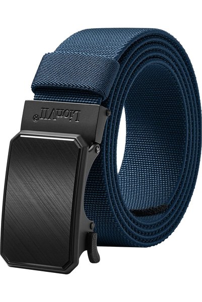 GENERAL LionVII Ratchet Elastic Stretch Belts, 1 3/8" Slide Belt for Men with...