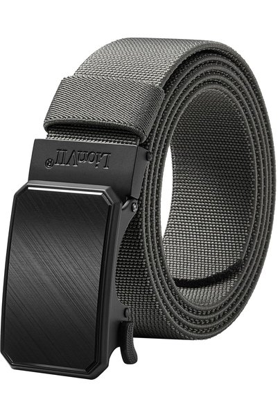 GENERAL LionVII Ratchet Elastic Stretch Belts, 1 3/8" Slide Belt for Men with...