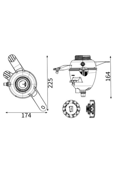 MAHLE Vas de expansiune, racire CRT 303 000S