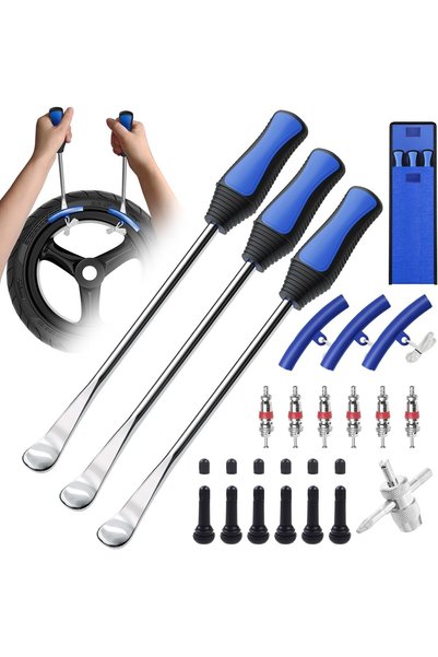 KASTWAVE Tire Spoon Kit, Motorcycle Dirt Bike Lawn Tractor Bicycle Tire Chang...