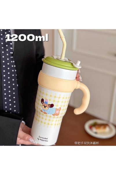 Generic 316 Stainless Steel Vacuum Insulated Tumbler 40oz Push Button Straw Cup