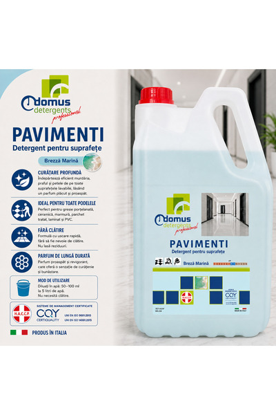 chiaro luce Detergent profesional pentru podele Pavimenti – Briză Marină, 5 kg