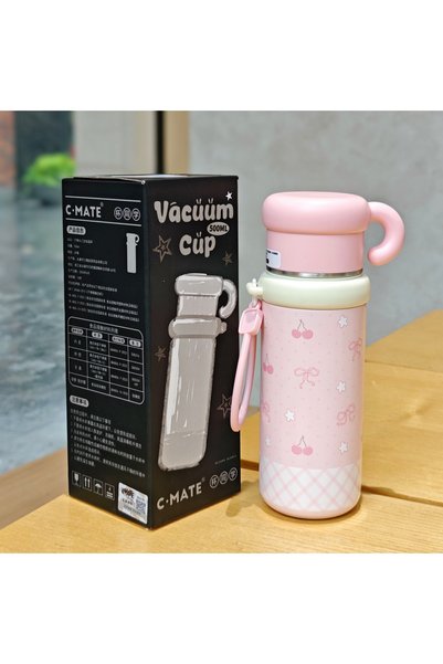 Generic 316 Stainless Steel Vacuum Insulated Straw Cup with Lanyard Handle