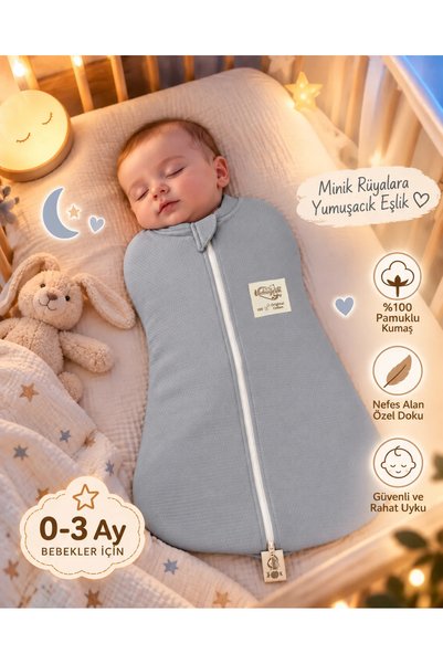 Tomuycuk Newborn Baby Onesie—100% Cotton, Breathable Sahra Fabric, Zipper-Fro...