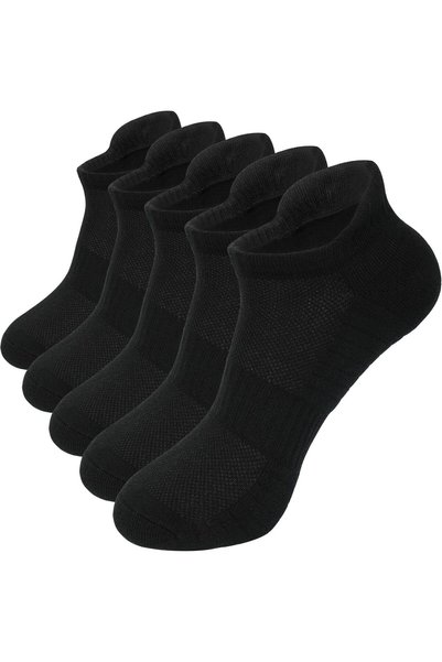 GENERAL 5 Pairs Running Ankle Cotton Socks for Men Women