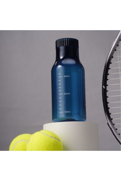 Generic Plastic Sports Water Bottle with Time Markings Student Shatterproof
