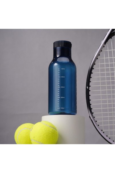 Generic Plastic Sports Water Bottle with Time Markings Student Shatterproof