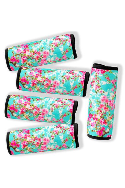 GENERAL 5 Pack Neoprene Luggage Handle Wraps for Suitcase Travel Luggage Tags...