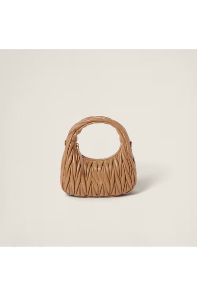 Generic Wander nappa leather hobo Shoulder Bag With Crossbody Strap Zip Closu...