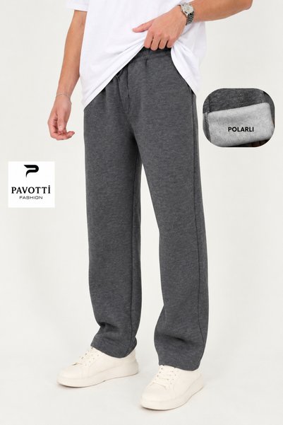 Pavotti Erkek Kışlık 3 İp Kumaş Şardonlu (İçi Polarlı) Arka Cep Detaylı Baggy...