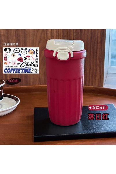 Generic Stainless Steel Vacuum Insulated Coffee Cup Tea Filter Dual Drink Tum...