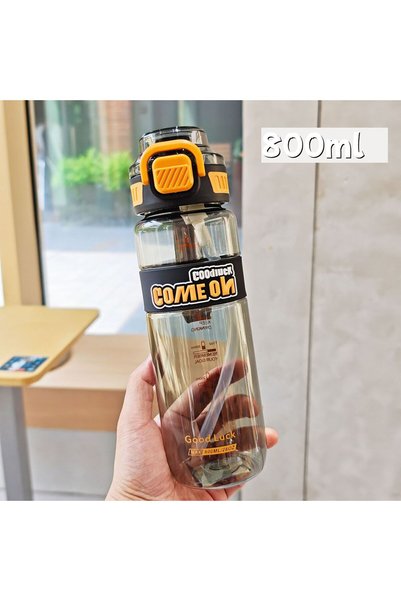 Generic Plastic Sports Water Bottle Flip Straw Cycling Outdoor Travel Cup