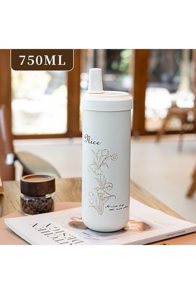 Generic 316 Stainless Steel Vacuum Insulated Tea Separation Cup Dual Drink Large