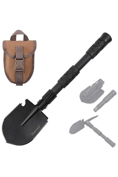 GENERAL Camping Shovel Foldable, Folding Trench Shovel, Metal Detector Access...