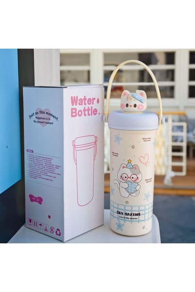 Generic Vacuum Insulated Cold Retention Cup Rope Portable Travel Tumbler